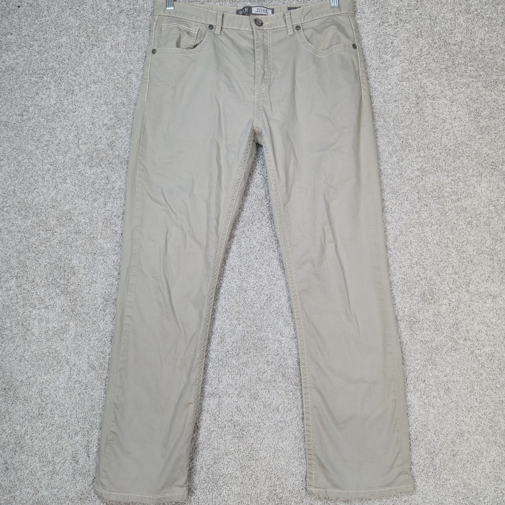 BKE Casuals Tyler Straight Leg Khaki Tan Pants Men's 34x32